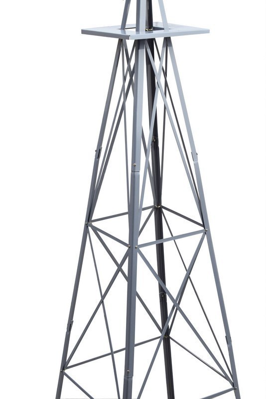 KOVOVÝ ZAHRADNÍ VĚTRNÍK V AMERICKÉM STYLU DEKORACE DO ZAHRADY 250CM MS17231